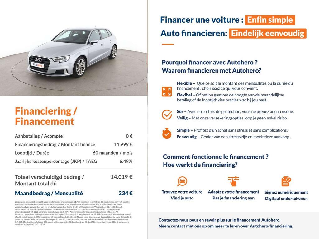 Audi A3 1.4 TFSI ACT Sport (bj 2017), Auto's, Stof, Gebruikt, 110 g/km, 1395 cc