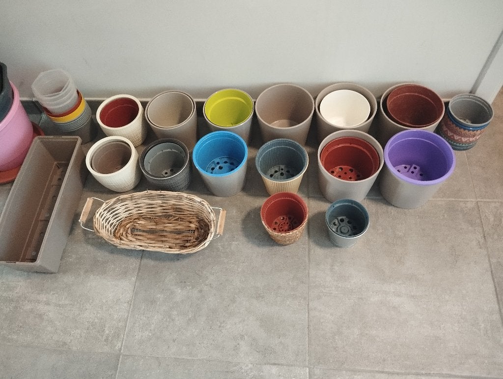 NEUF/ état neuf,  très beau lot de pots et cache pots, Jardin & Terrasse, Enlèvement, Comme neuf