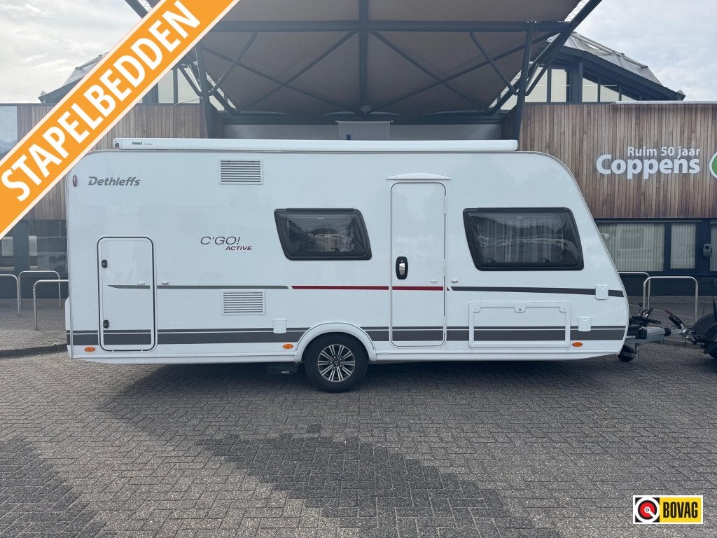 Dethleffs C'go Active 495 QSK 2026 Mover,Airco,Luifel!, Caravans en Kamperen, Vast bed, Treinzit, Schokbreker, Dethleffs