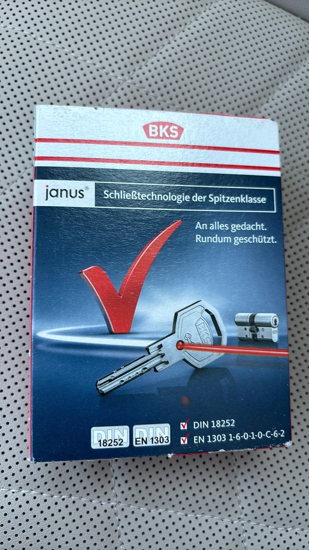 Dubbele veiligheidscilinder BKS Janus met 3 sleutels, Ophalen, Nieuw, Buitendeur