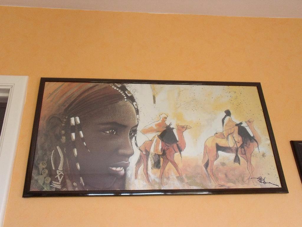 grand cadre avec poster de chez "Point Cadre"  103 X 54 cm, Maison & Meubles, Enlèvement, Comme neuf, 100 à 125 cm, 50 à 75 cm