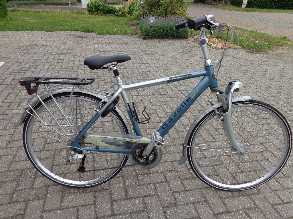 alu herenfiets GAZELLE MEDEO maat 50, Ophalen, Velgrem, Versnellingen, 49 tot 53 cm