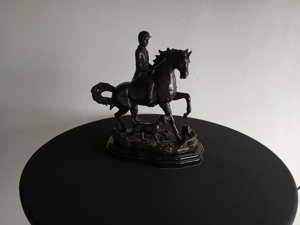 Jules Moigniez  bronzen beeld, Antiek en Kunst, Ophalen of Verzenden