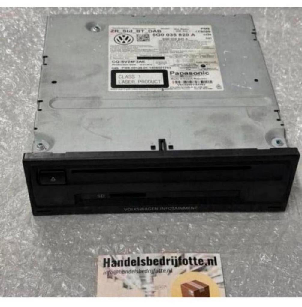 VW GOLF 7 - GTI MK7 Radio cd unit 5G0035820A dab bluetooth, Ophalen of Verzenden, Zo goed als nieuw