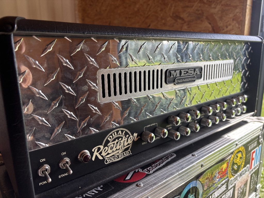Mesa/Boogie Dual Rectifier Solo Head 100W – 3 Channel, Musique & Instruments, Enlèvement, Utilisé, Guitare, 100 watts ou plus