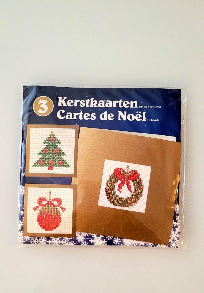 Kit Broderie Keerstkaarten borduurpakket DMC, Hobby & Loisirs créatifs, Broderie & Machines à broder, Enlèvement, Neuf, Broderies à la main