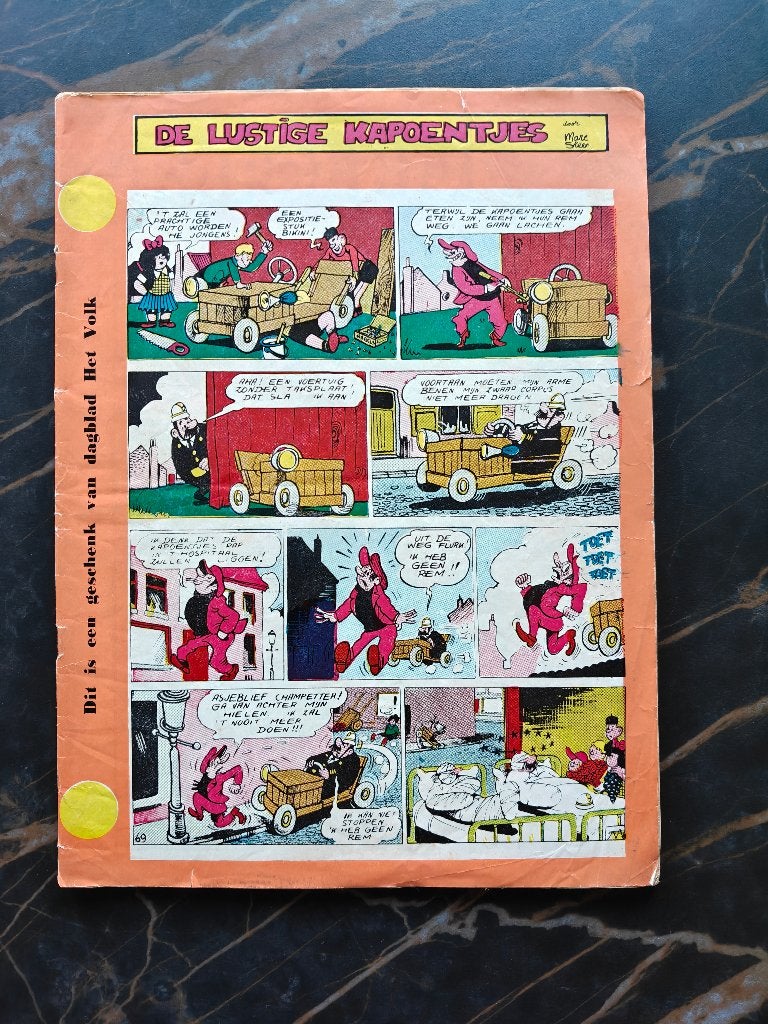 Vintage promo strip <De Lustige Kapoentjes> 1961, Boeken, Gelezen, Marc Sleen + Buth + Rik + Flanders + ..., Verzenden, Eén stripboek