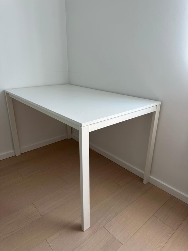 IKEA MELLTORP tafel wit 125x75 cm, Huis en Inrichting, Ophalen, Gebruikt