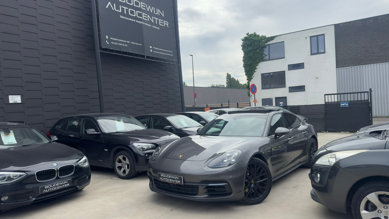 Porsche Panamera 4 E-Hybrid Benzine 3.0 Full Optie !, Autos, Porsche, Cuir, Argent ou Gris, Achat, Euro 6