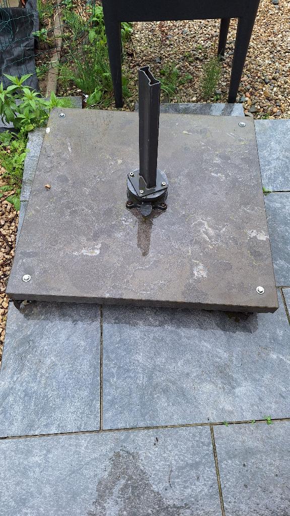 Parasolvoet - graniet, Tuin en Terras, Parasols, Ophalen, Gebruikt, Minder dan 1 meter, Parasolvoet