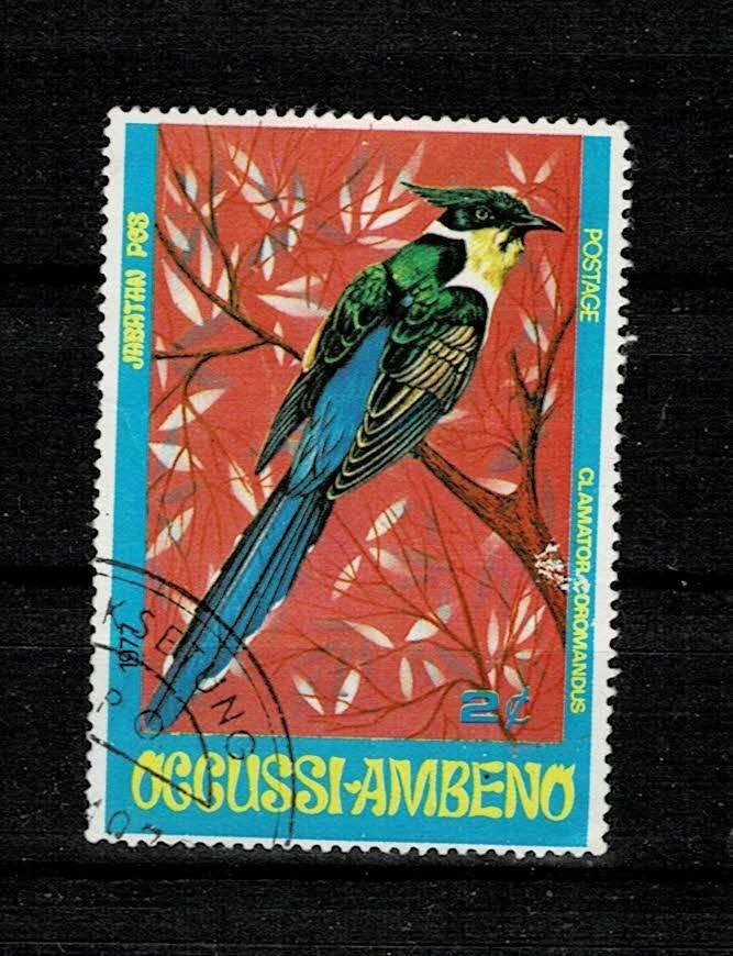 ASIE OGGUSSI-AMBENO (TIMOR ORIENTAL) OISEAU 1 TIMBRE OBLIT, Timbres & Monnaies, Enlèvement, Affranchi