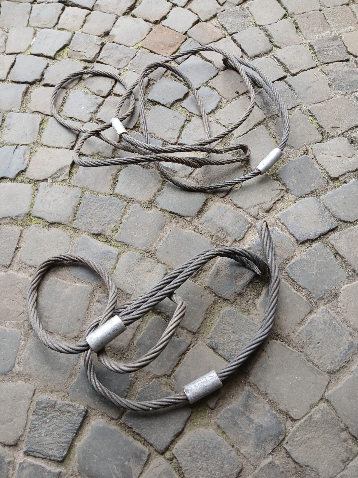 2 câbles de traction en acier., Bricolage & Construction, Enlèvement