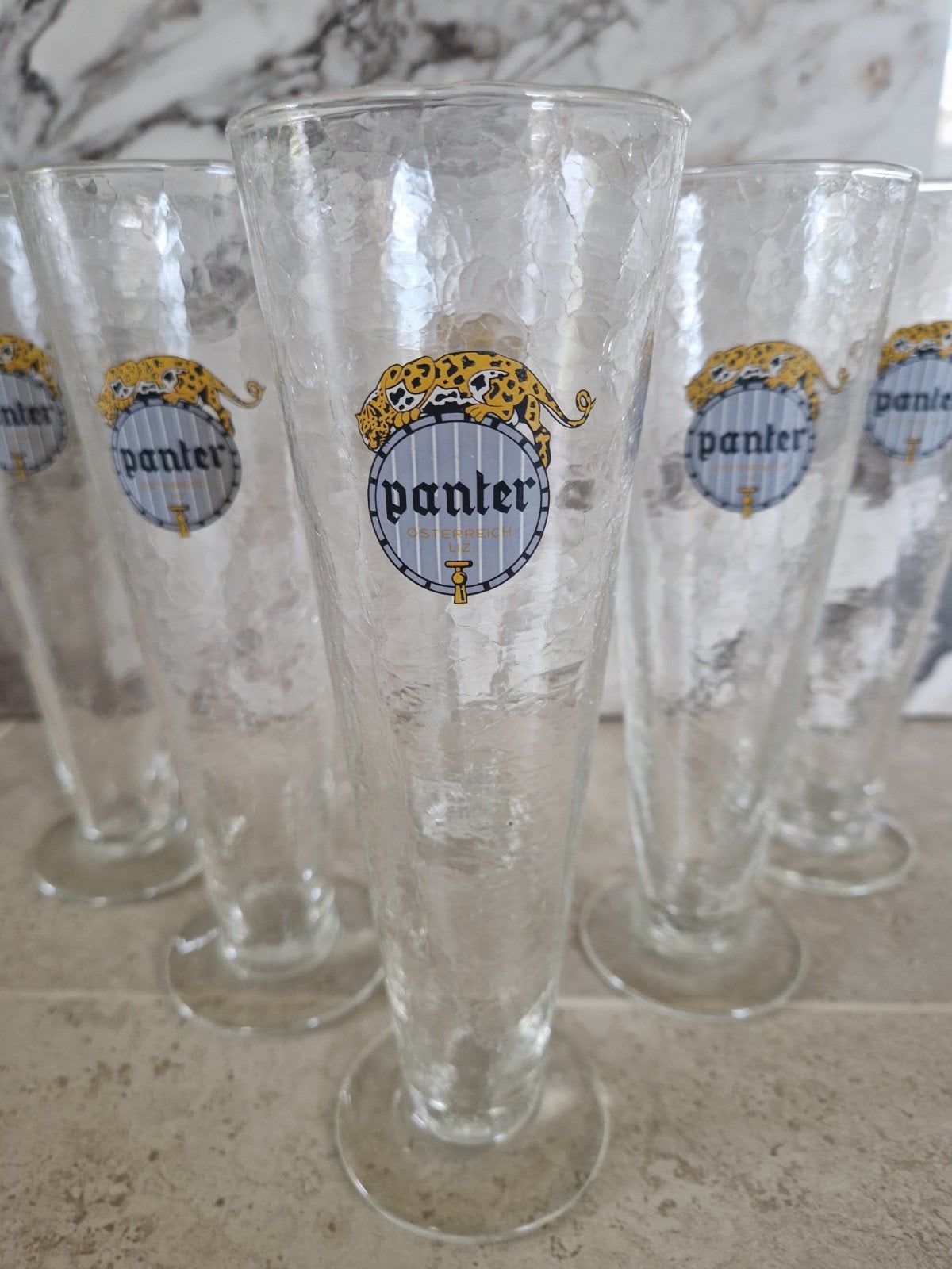 Glazen Panter 6stuks, Verzamelen, Ophalen