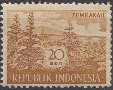 Indonesië - Landbouwproducten - Tabak - 1960, Ophalen of Verzenden, Postfris