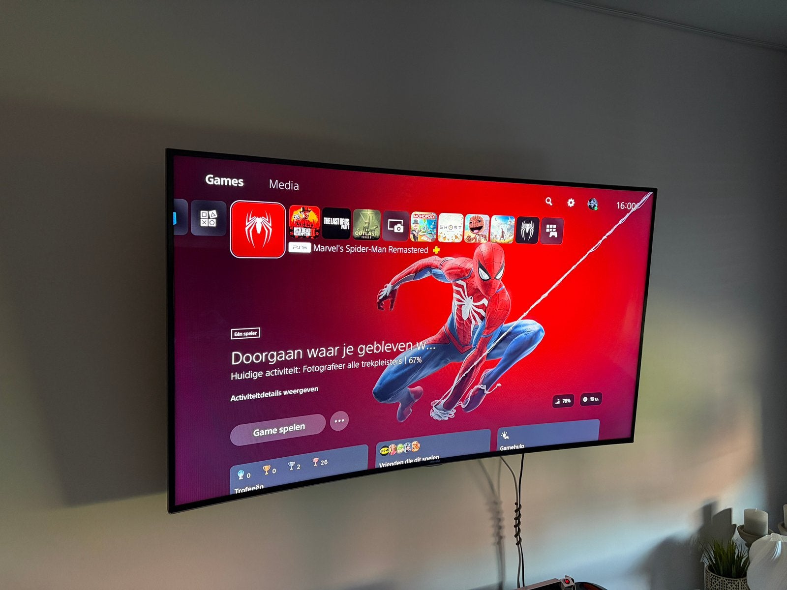 Samsung Curved Smart TV - goede staat, LED, Enlèvement, Utilisé, Smart TV
