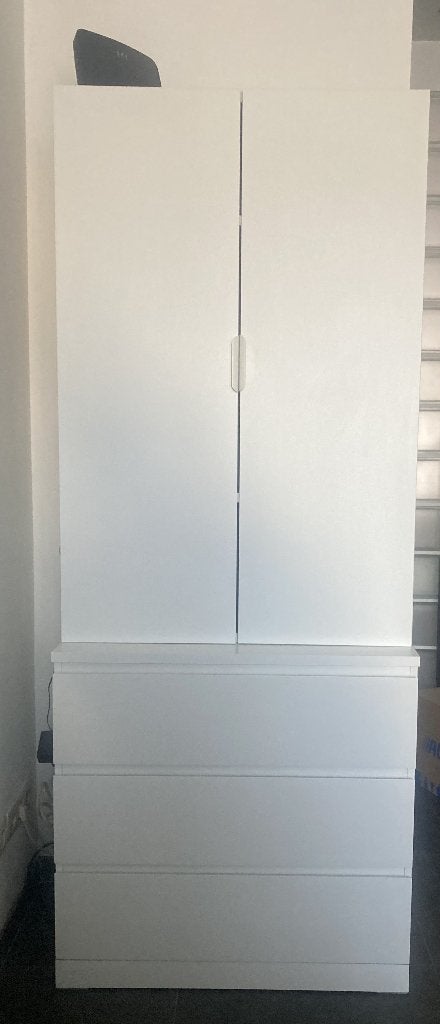 Combinaison de rangement Ikea Malm + Platsa à l'état neuf , Maison & Meubles, Enlèvement, Comme neuf