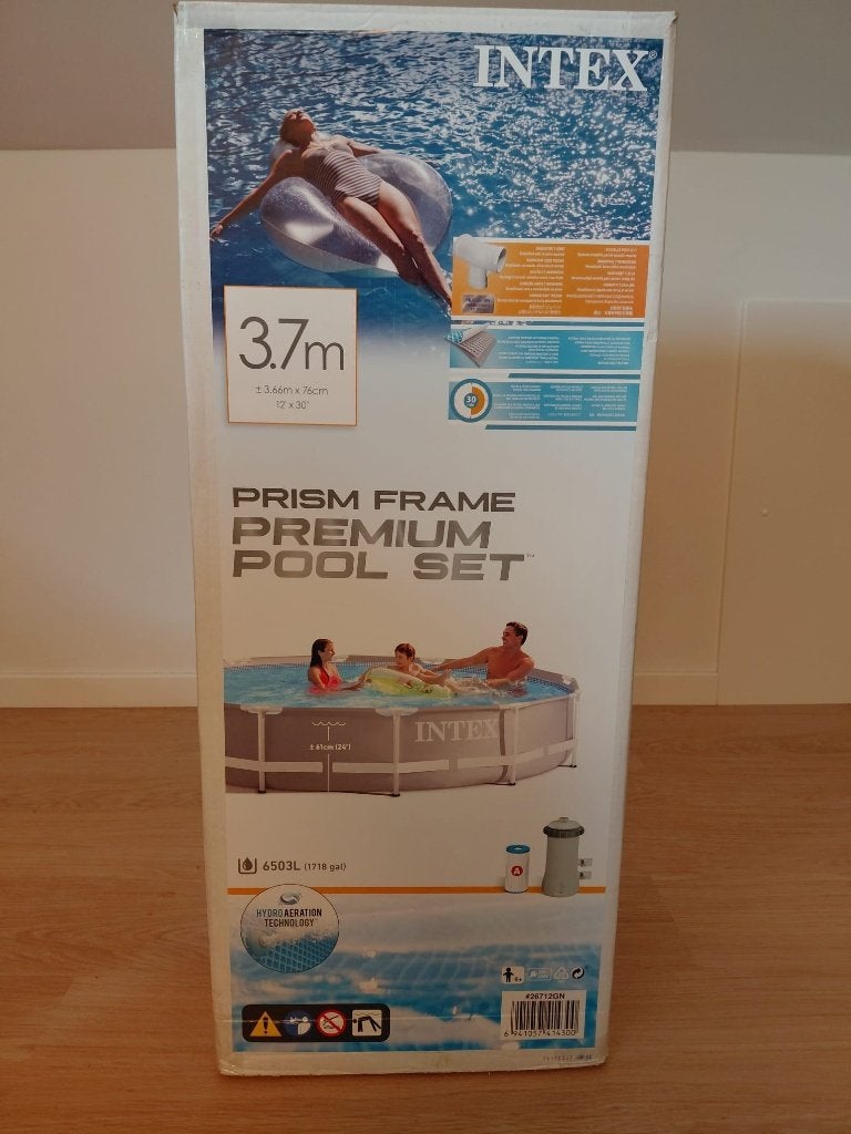 Intex zwembad Prism Frame Pool 3,66m, Tuin en Terras, Ophalen, Gebruikt, Minder dan 80 cm, Rond