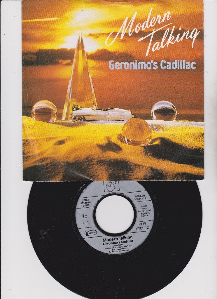 Modern Talking – Geronimo's Cadillac   1986  Synth-pop, CD & DVD, Vinyles Singles, Comme neuf, Pop, Autres types, Housse de protection extérieure