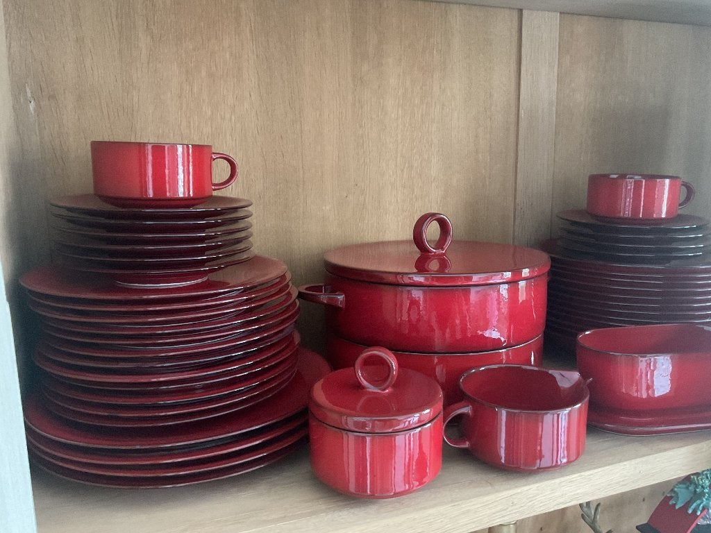 Villeroy & Boch "Granada" - Vintage Rood – Perfecte Staat!, Maison & Meubles, Vintage, Enlèvement ou Envoi, Rouge, Comme neuf