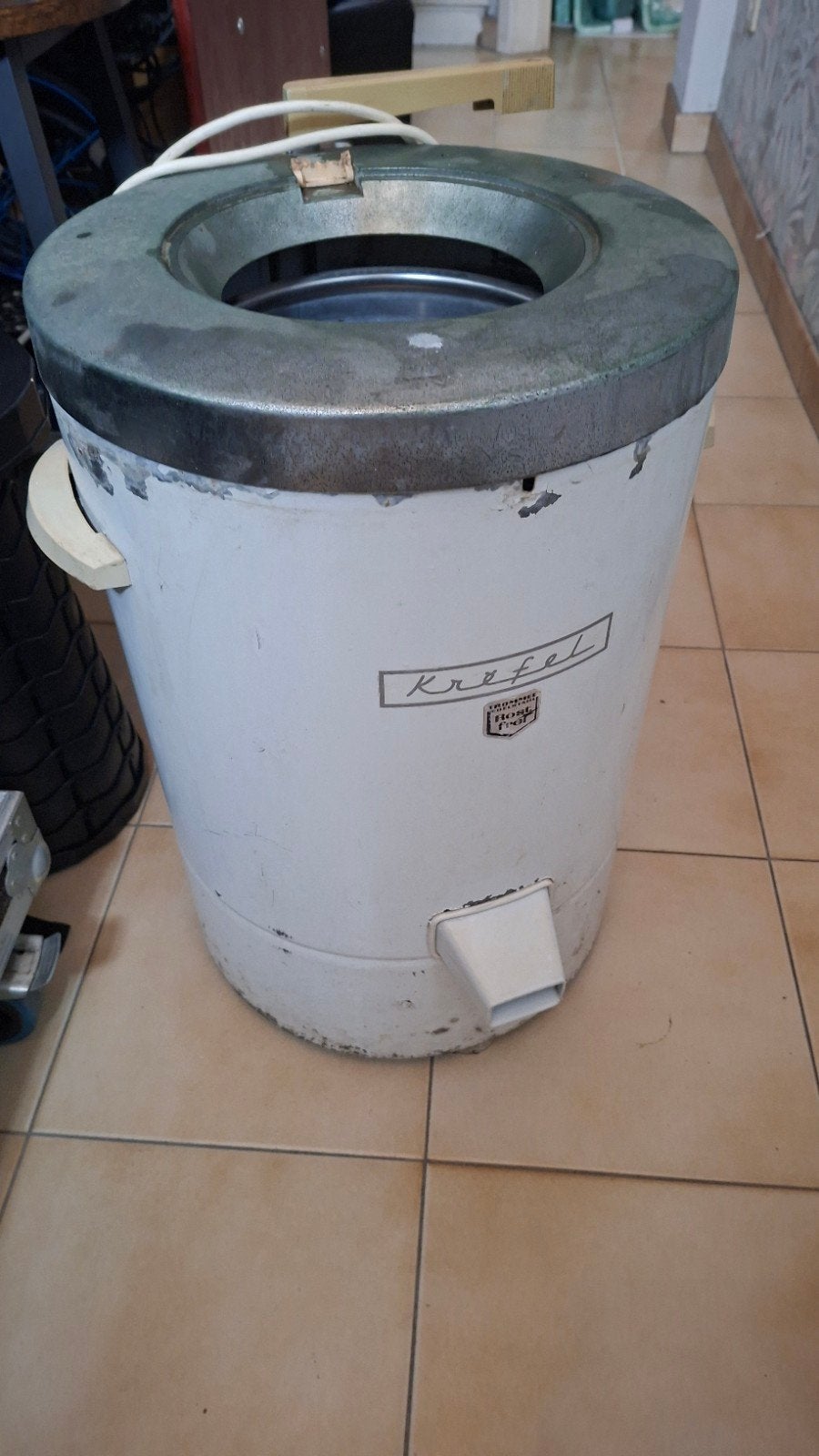 Balayeuse à sec, rétro, Enlèvement