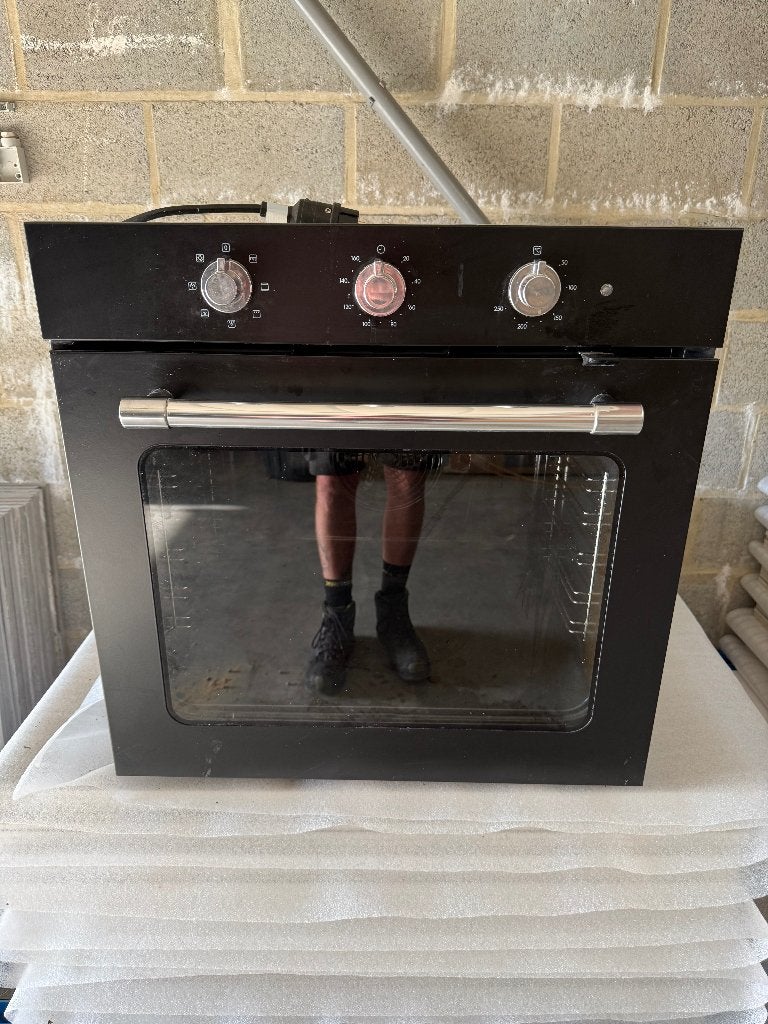 Zwarte Hetelucht Oven + Grill - Ikea MATTRADITION, Elektronische apparatuur, Ophalen, Gebruikt, Heteluchtoven, Inbouw