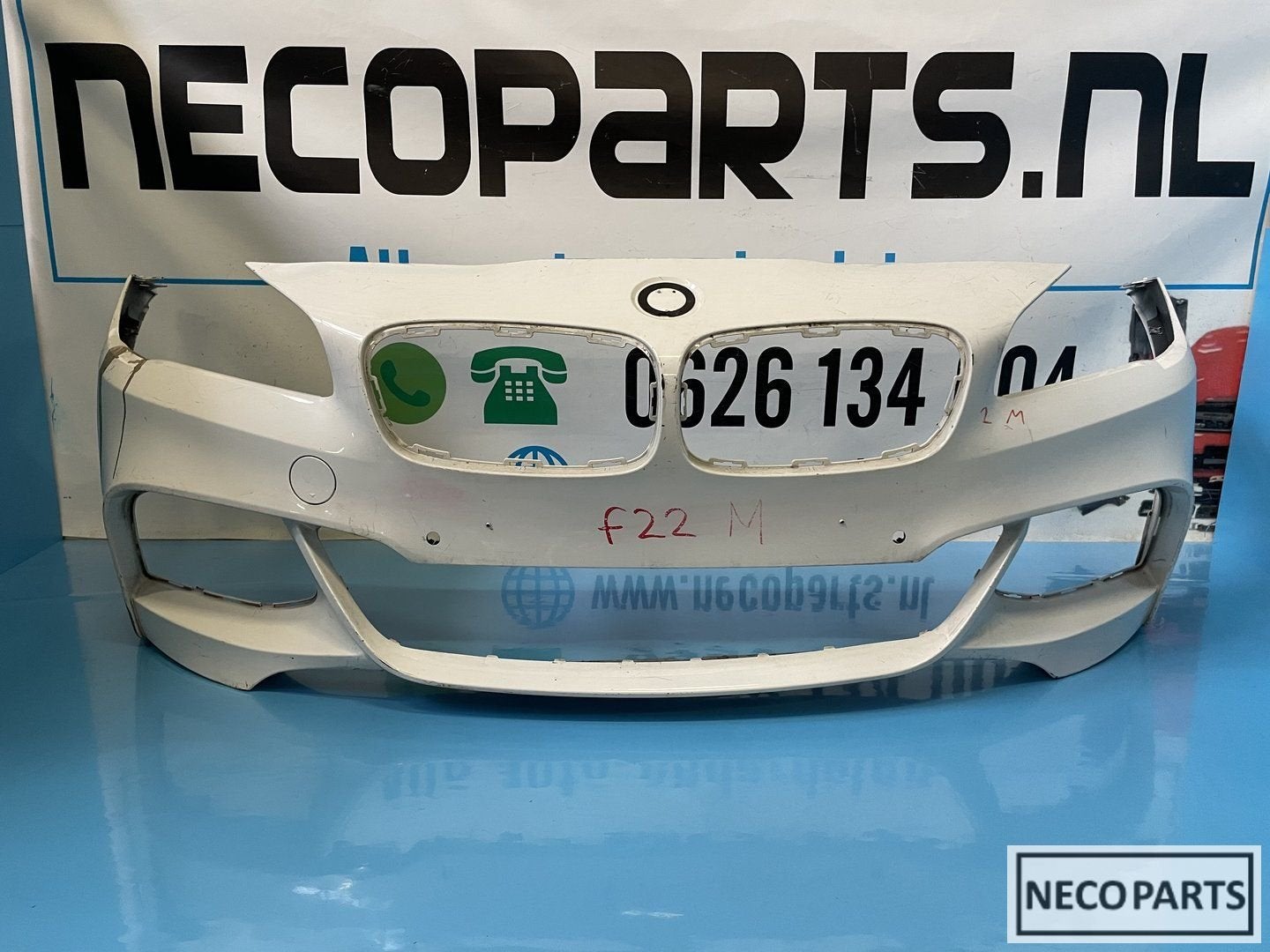 BMW 2 SERIE F45 F46 M PAKKET BUMPER VOORBUMPER ORIGINEEL, Gebruikt, -, -, Ophalen of Verzenden