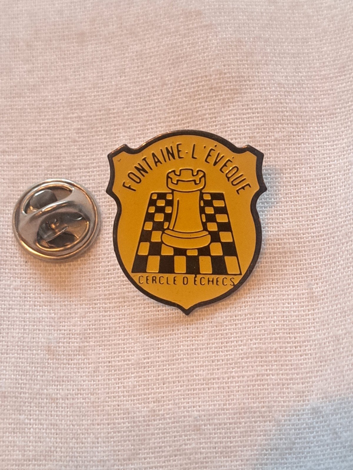 pins pin's Fontaine l'Eveque cercle d'échecs, Enlèvement