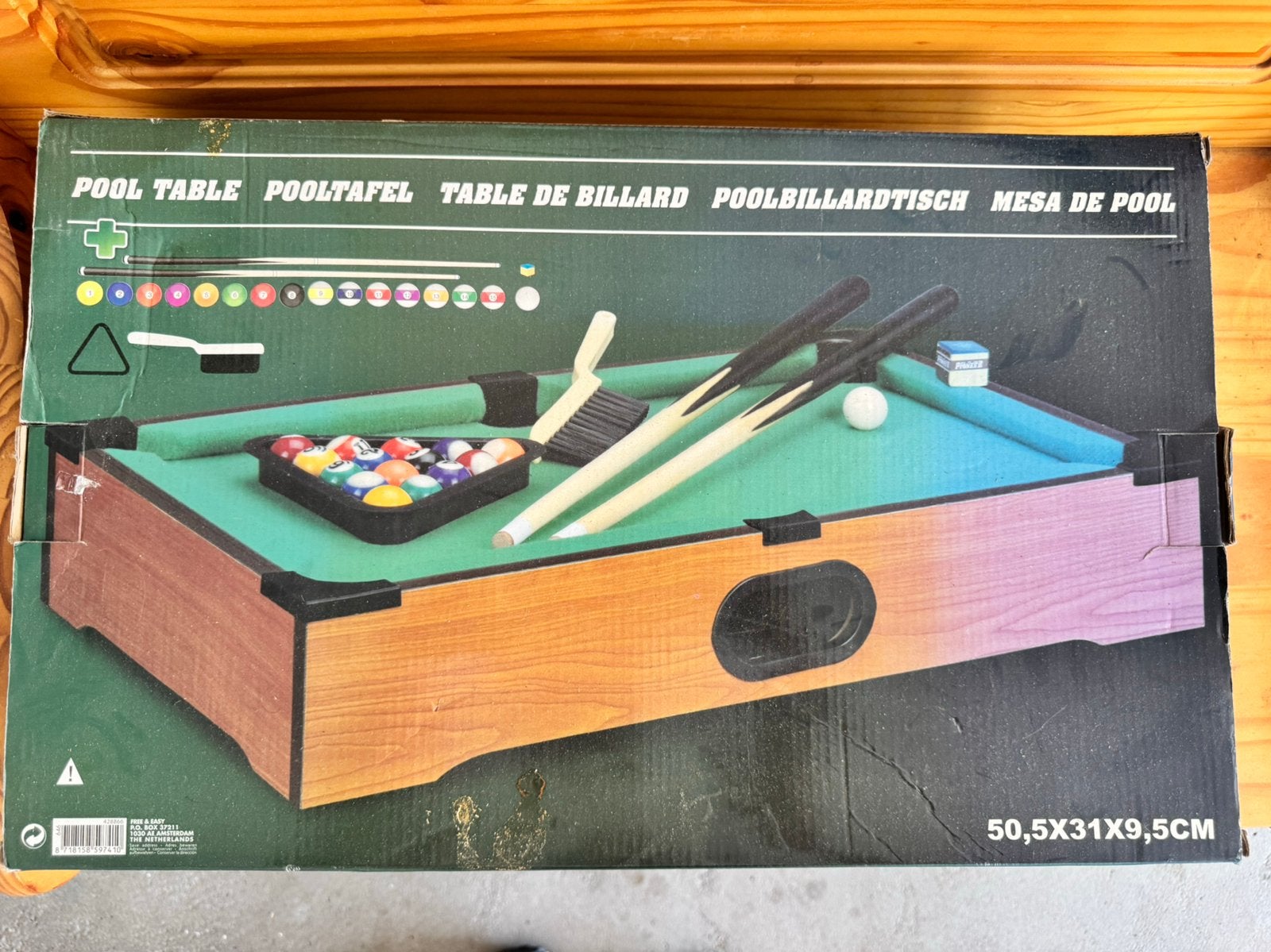Mini pool tafel, Enlèvement, Comme neuf