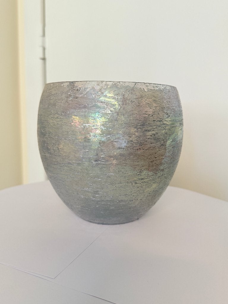 Vase en verre, couleur irisée, Antiquités & Art, Enlèvement