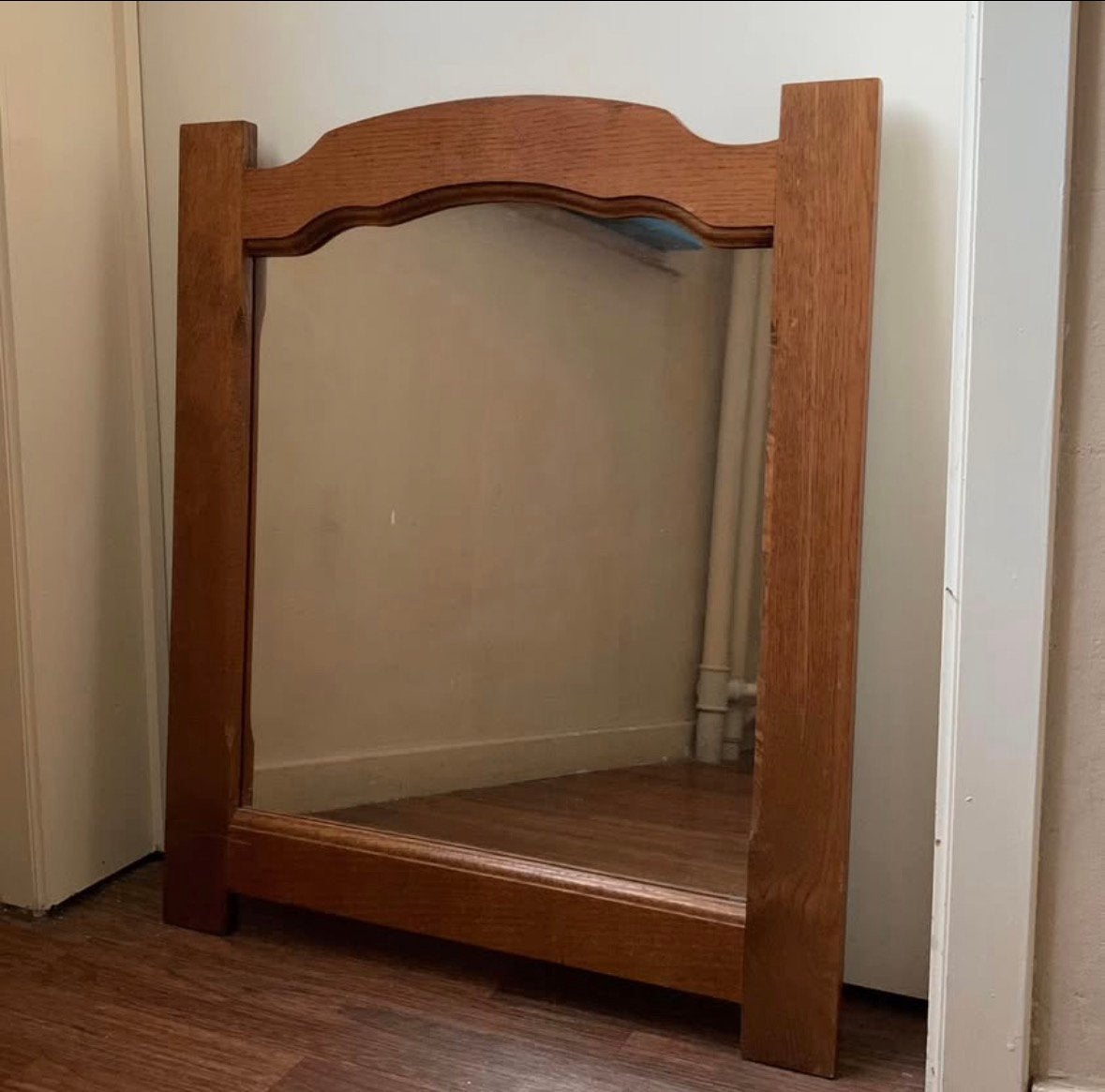 Miroir en bois, Enlèvement, Carré, 50 à 100 cm, Moins de 100 cm