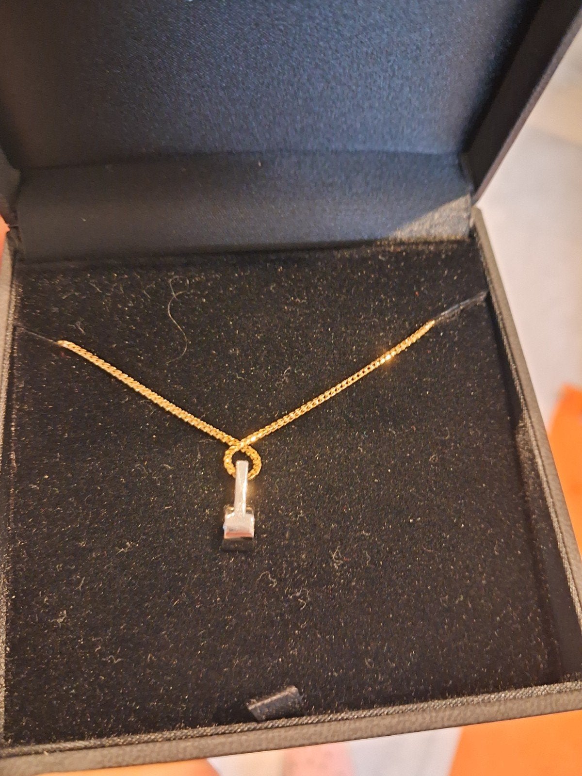 Collier bicolore en or 18k et diamant 0,43cts NEUF, Bijoux, Sacs & Beauté, Neuf, Avec pierre précieuse, Enlèvement ou Envoi, Or