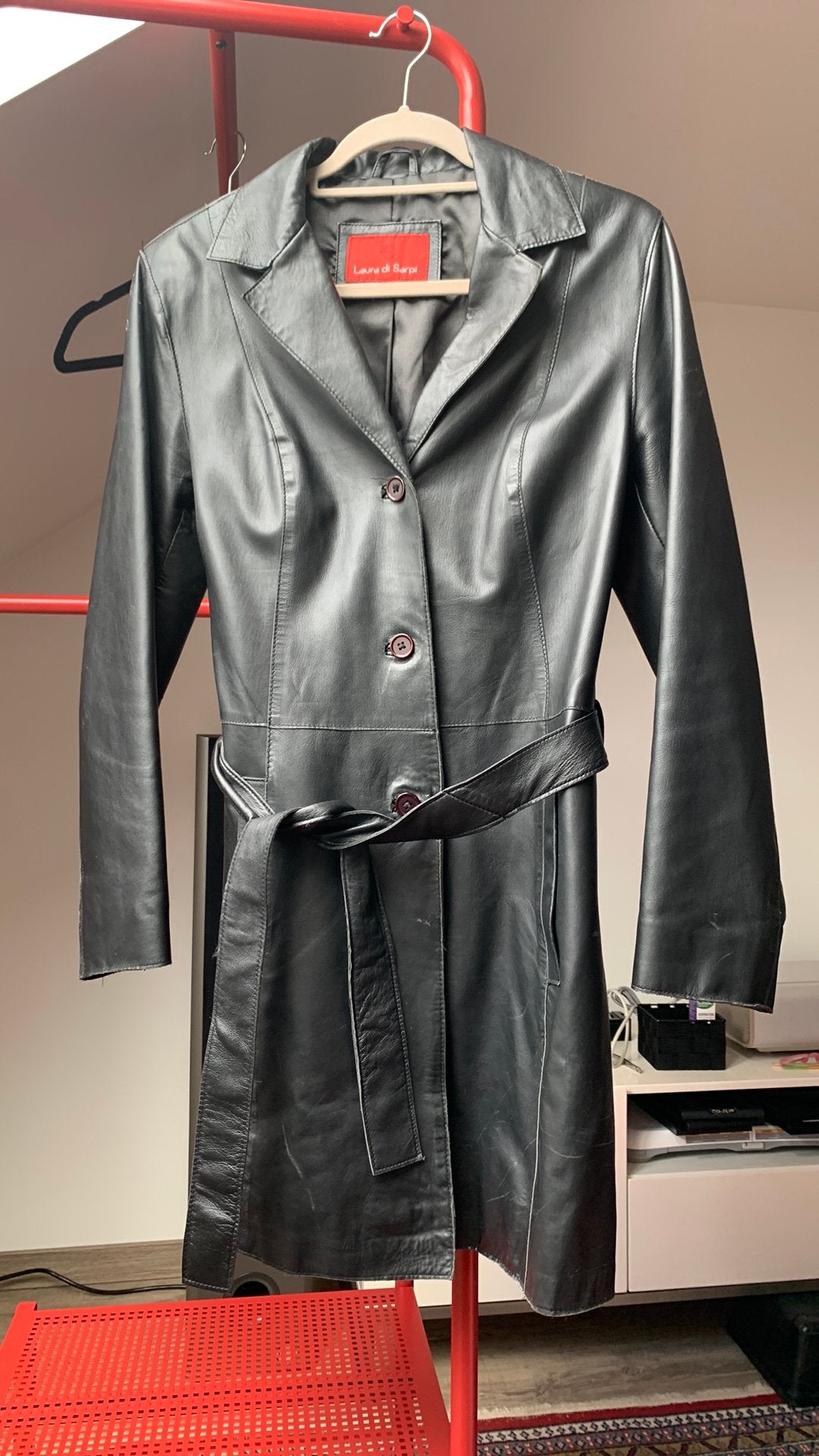 Veste en cuir vintage, très portée, 36, Vêtements | Femmes, Enlèvement, Porté, Taille 38/40 (M), Noir