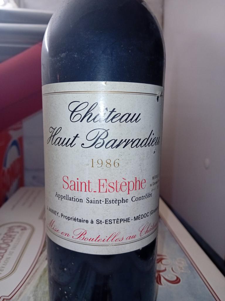 Château Haut Barradieu St Estephe 1986, Verzamelen, Wijnen, Ophalen