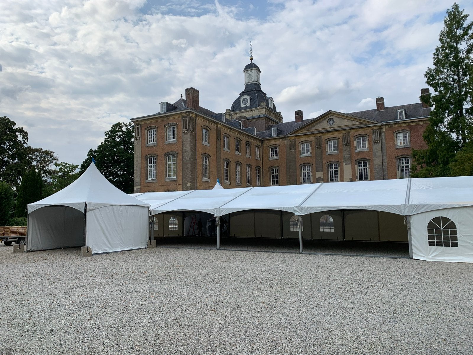 Aluhal / opslagtent / feesttent te koop Veldeman 10 x 30 M, Tuin en Terras, Ophalen, Zo goed als nieuw