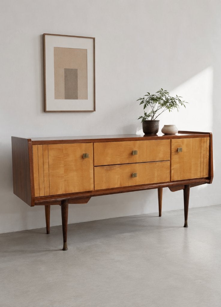 Tweekleurig dressoir uit de jaren 60, Ophalen