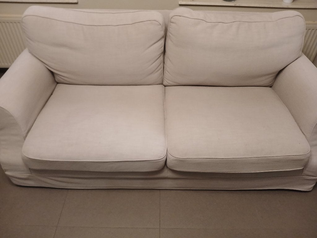 A vendre canapé tissu couleur taupe, Maison & Meubles, 75 à 100 cm, Banc droit, Comme neuf, Enlèvement