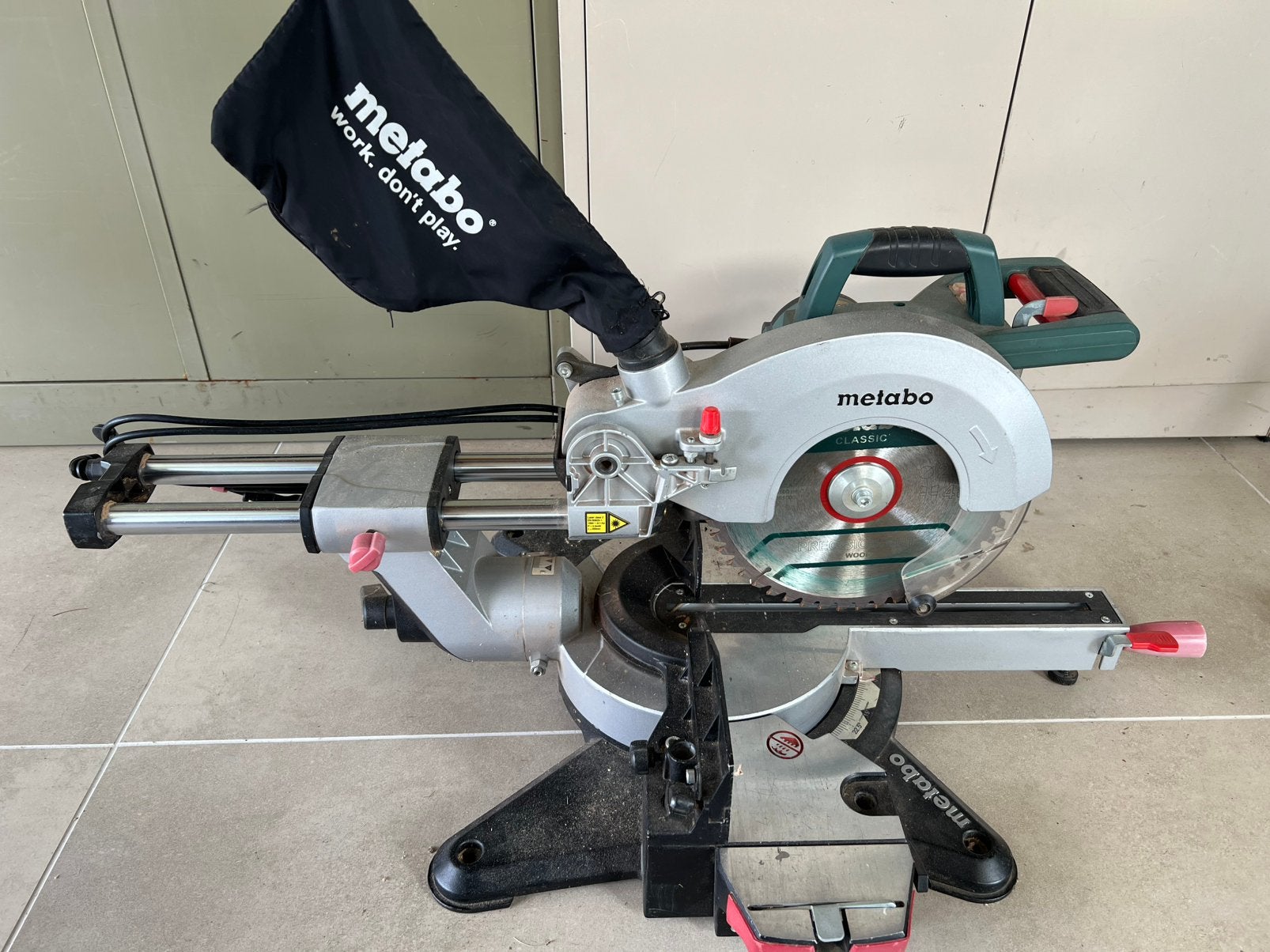 Metabo kgs 254 m afkortzaag, Ophalen, Gebruikt, 1200 watt of meer, Afkortzaag