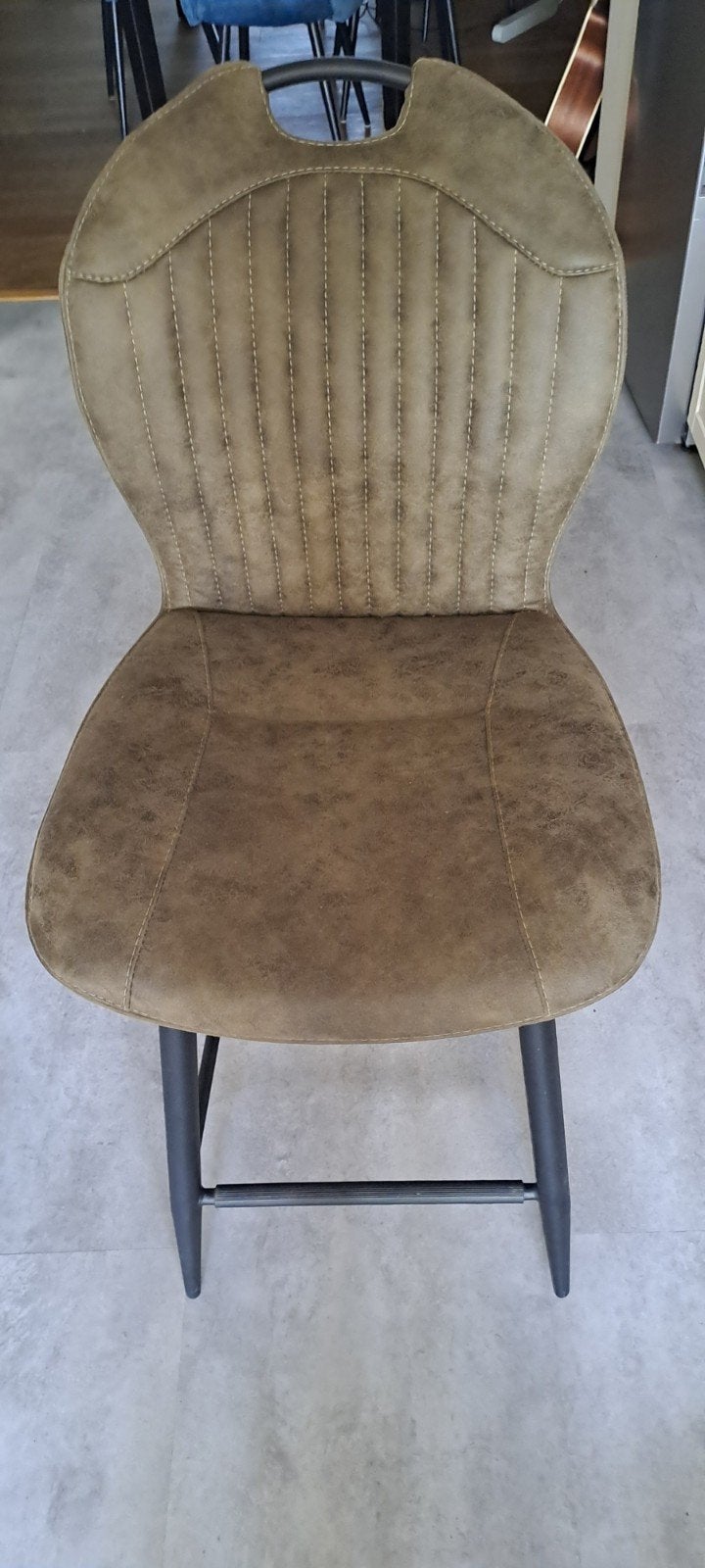Chaise de bar en microfibre, Enlèvement, Cuir