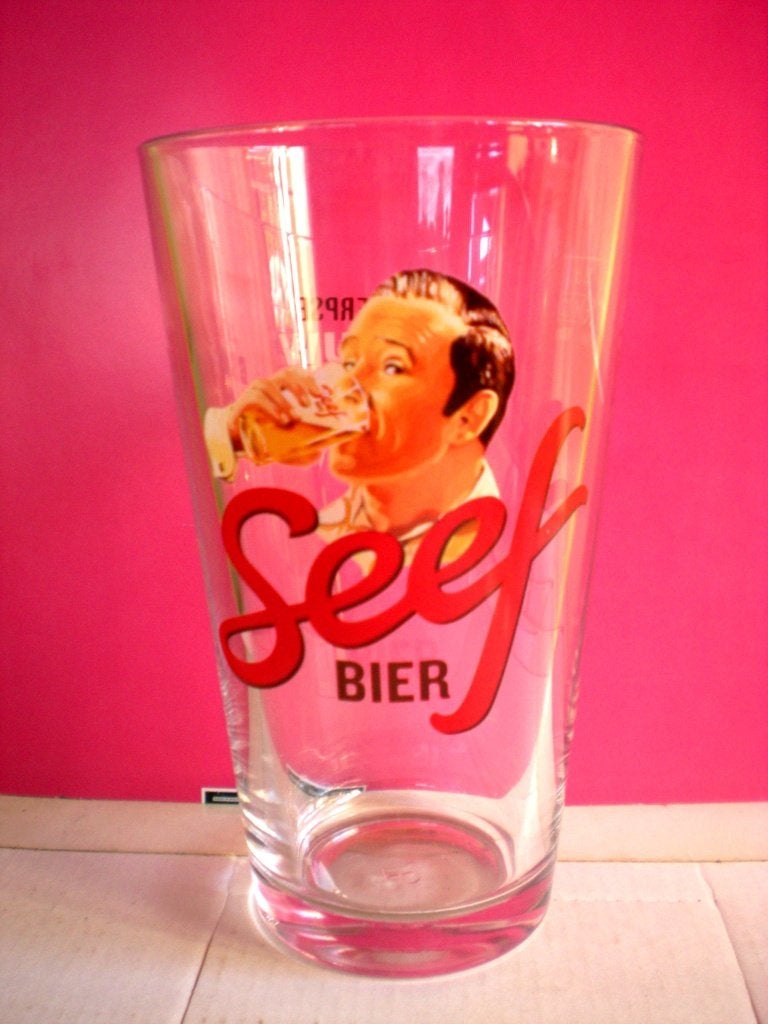 SEEF Bier - Antwerpse Bouw Compagnie, Verzamelen, Biermerken, Ophalen of Verzenden, Zo goed als nieuw, Glas of Glazen