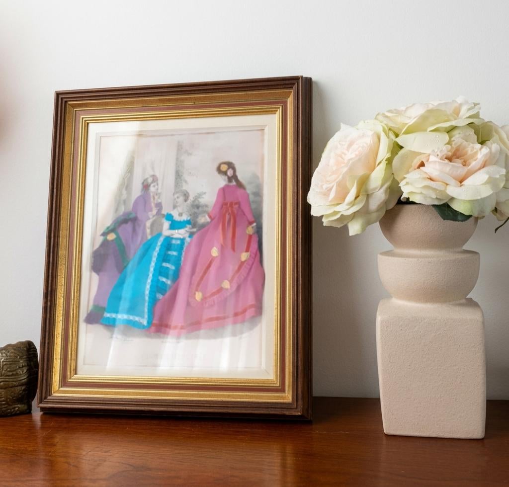 decoratie vintage ingekaderde 3D prent met reliëf, Antiquités & Art, Art | Peinture | Classique, Enlèvement ou Envoi