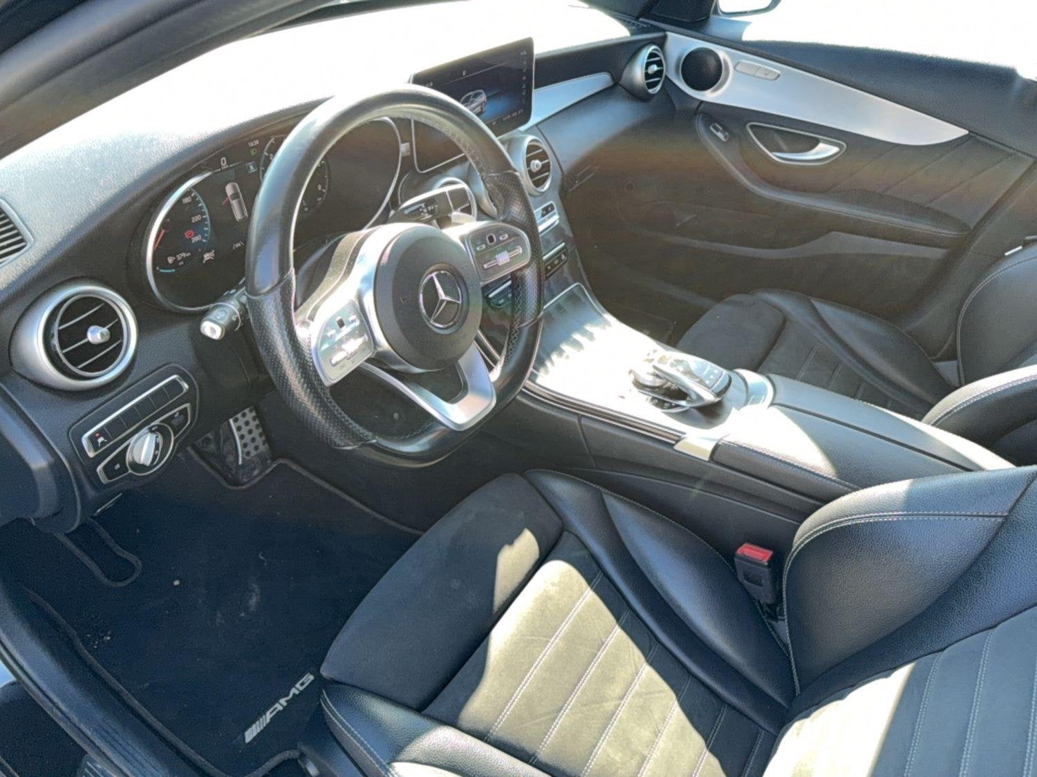 Mercedes-Benz C-Klasse 220 D Break AMG Line | Panoramisch Da, Auto's, Automaat, Zwart, 4 cilinders, 1645 kg