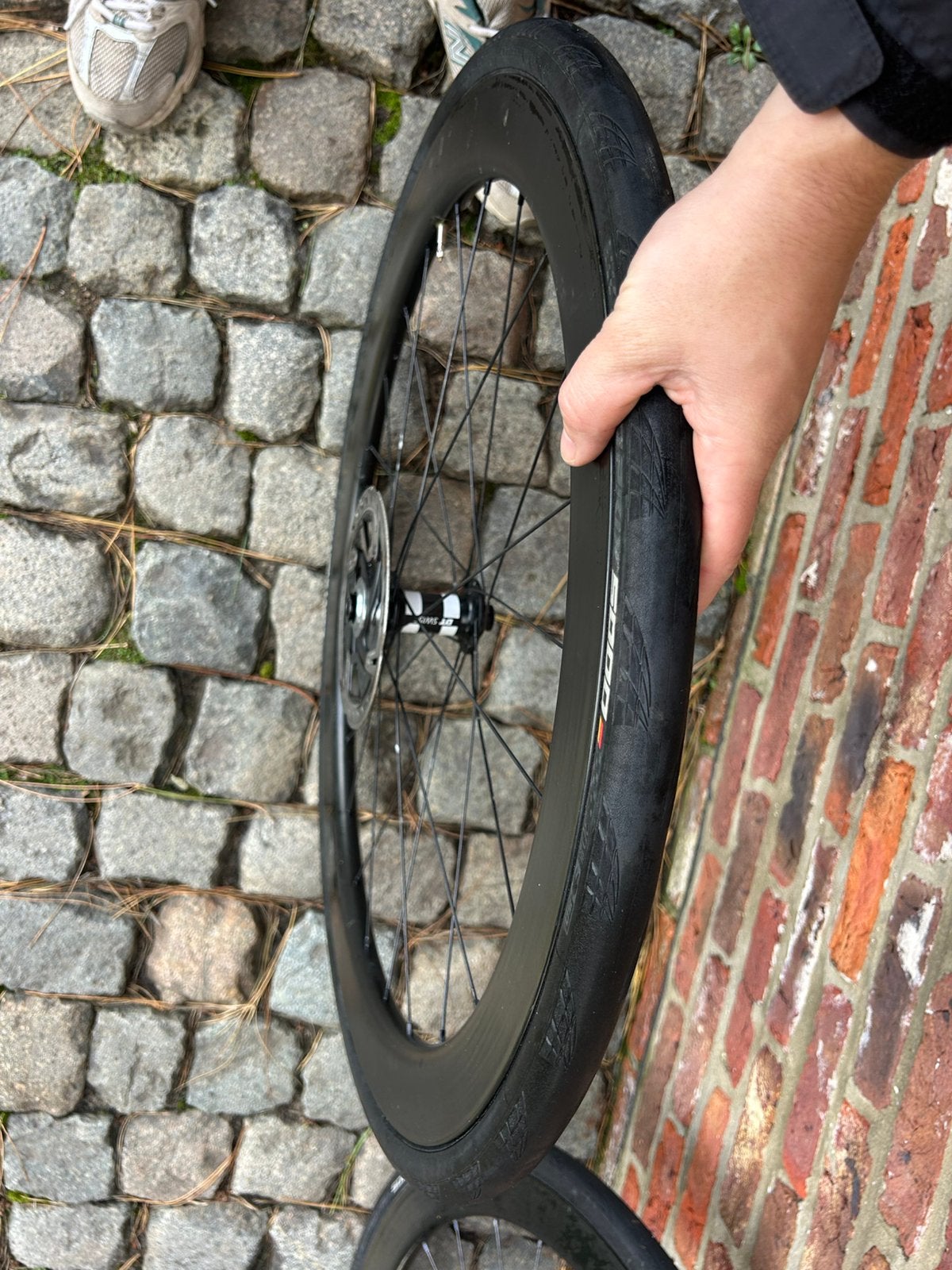 Carbon wielen disc 50mm dt- swiss350 naaf, Fietsen en Brommers, Ophalen, Zo goed als nieuw, Gravelbike, Carbon