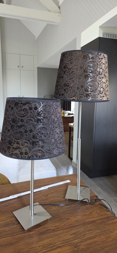 lampe de table, veilleuse, Campagne, Enlèvement, Métal, Noir