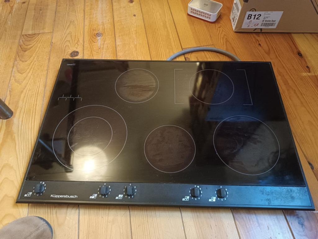 Table de cuisson vitrocéramique Küppersbusch, Electroménager, Enlèvement