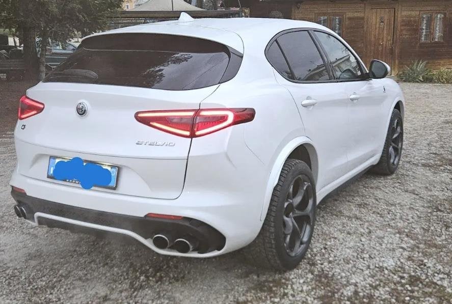 Stelvio Quadrifoglio, Auto's, Automaat, 375 kW, Wit, Leder