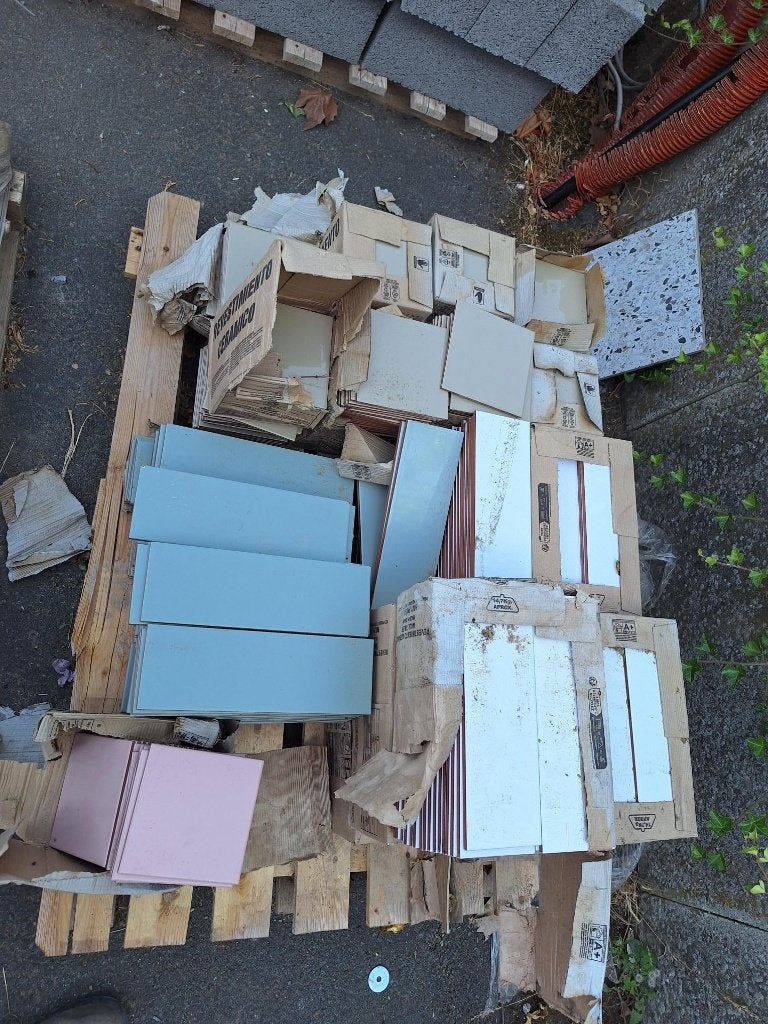 lot Carrelage mural Faïence, Bricolage & Construction, Plinthes & Finitions, Enlèvement, Comme neuf, Autres matériaux, Autres types