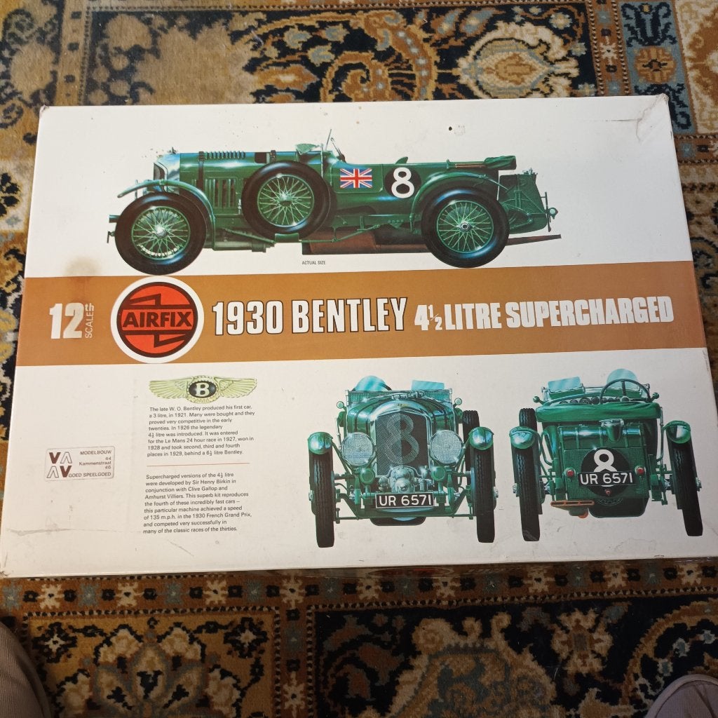 Bouwdoos  Bentley airfix 1:12, Hobby en Vrije tijd, Ophalen of Verzenden, Gebruikt, Auto, Airfix