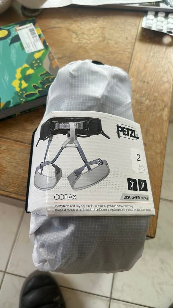 Petzl klimgordel corax maat 2 (groot), Sport en Fitness, Ophalen, Nieuw