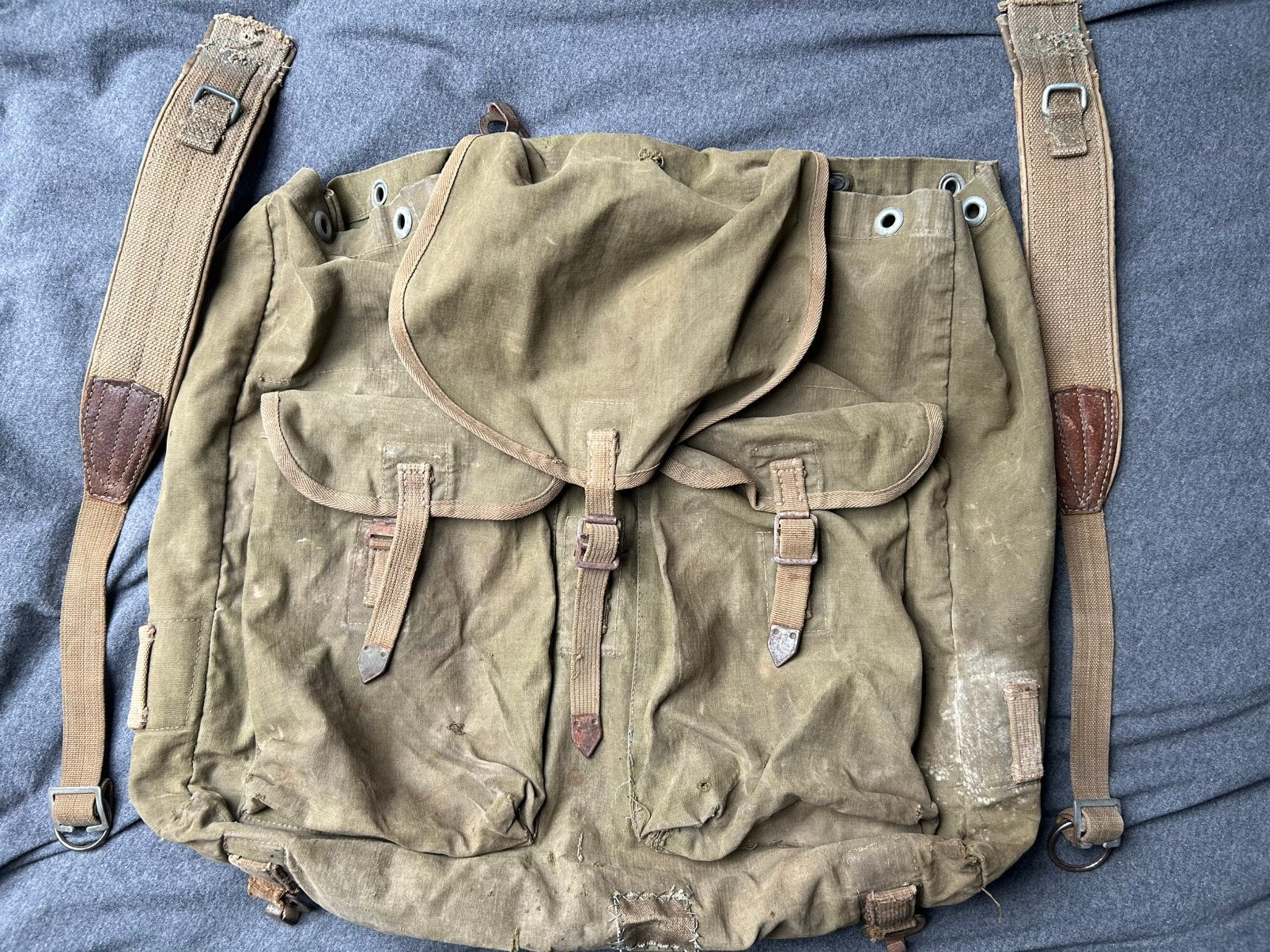 WO2 Duitse rugzak tropen/Mediterranean, Verzamelen, Militaria | Tweede Wereldoorlog, Verzenden, Landmacht, Overige typen