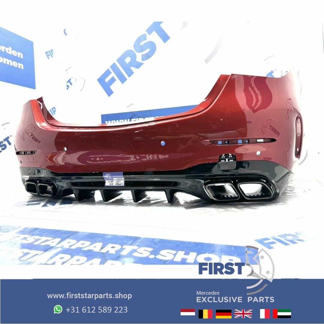 W206 C63 AMG BUMPER + DIFFUSER A2068850703 C63s ACHTERBUMPER, Gebruikt, -, Ophalen of Verzenden, Achter